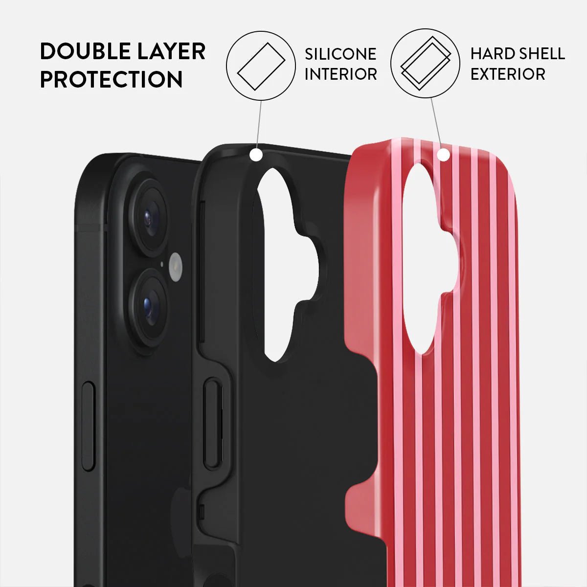 Burga iPhone 16 Fashion Tough MagSafe Σκληρή Θήκη με MagSafe - Strawberry Jam