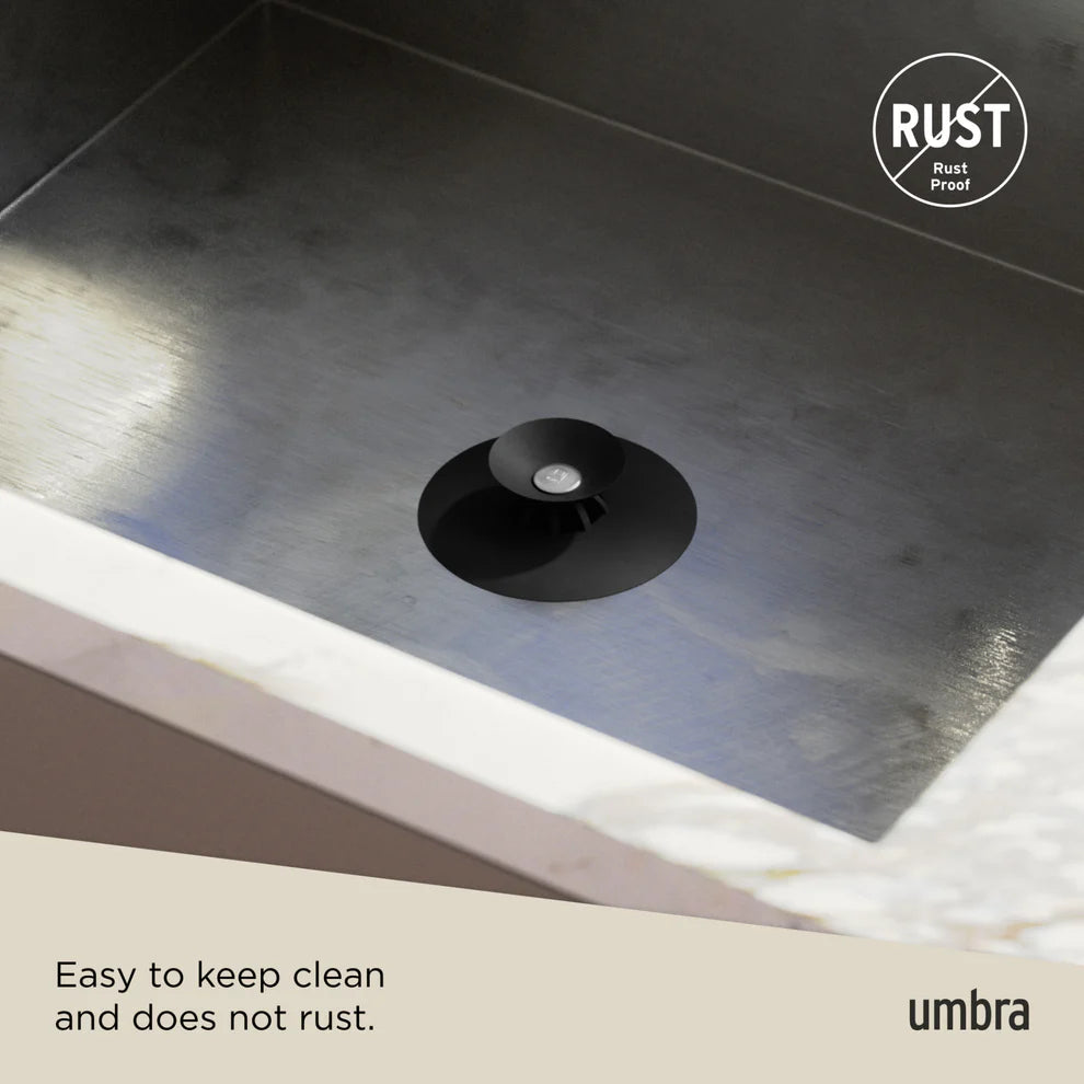 Umbra Flex Τάπα / Φίλτρο Νεροχύτη Σιλικόνης - Black