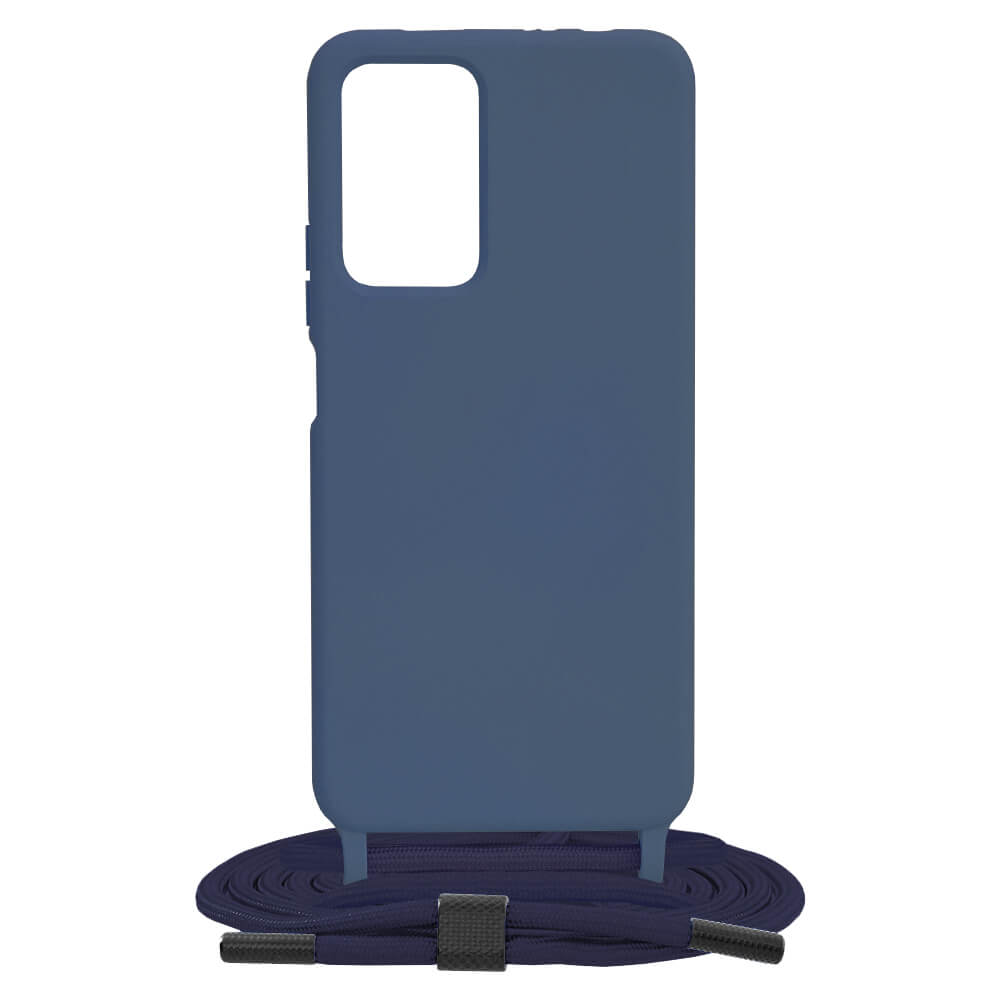 Techsuit Xiaomi Redmi Note 11 Pro+ 5G Crossbody Lanyard Θήκη Σιλικόνης TPU με Λουράκι - Blue