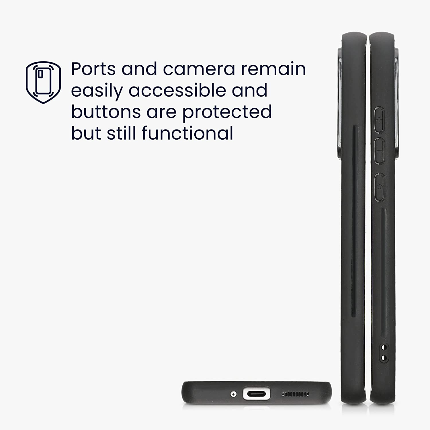 KW Xiaomi 12 / 12X Θήκη από Φυσικό Ξύλο και Carbon - Black / Brown - 58201.01