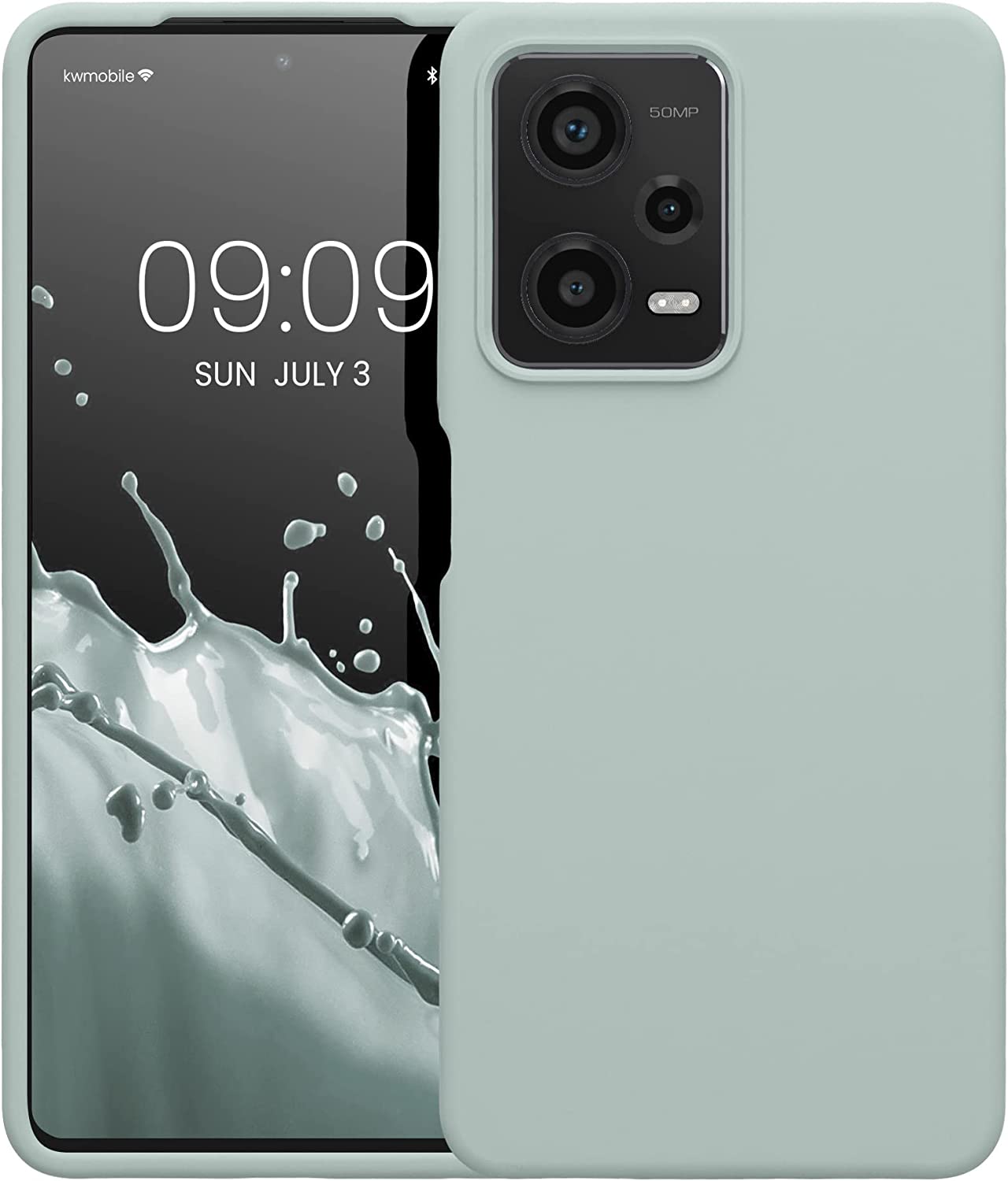 KW Xiaomi Redmi Note 12 Pro Θήκη Σιλικόνης Rubberized TPU - Cool Mint - 60690.200