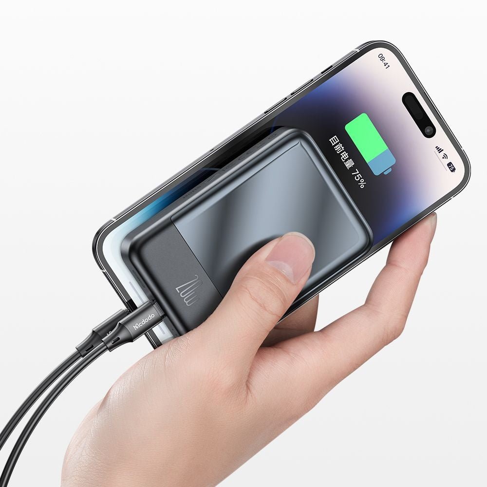 Mcdodo Ασύρματο MagSafe PowerBank 10000mAh 20W με Θύρα Type - C - Ambilight Series MC - 4261 - Black