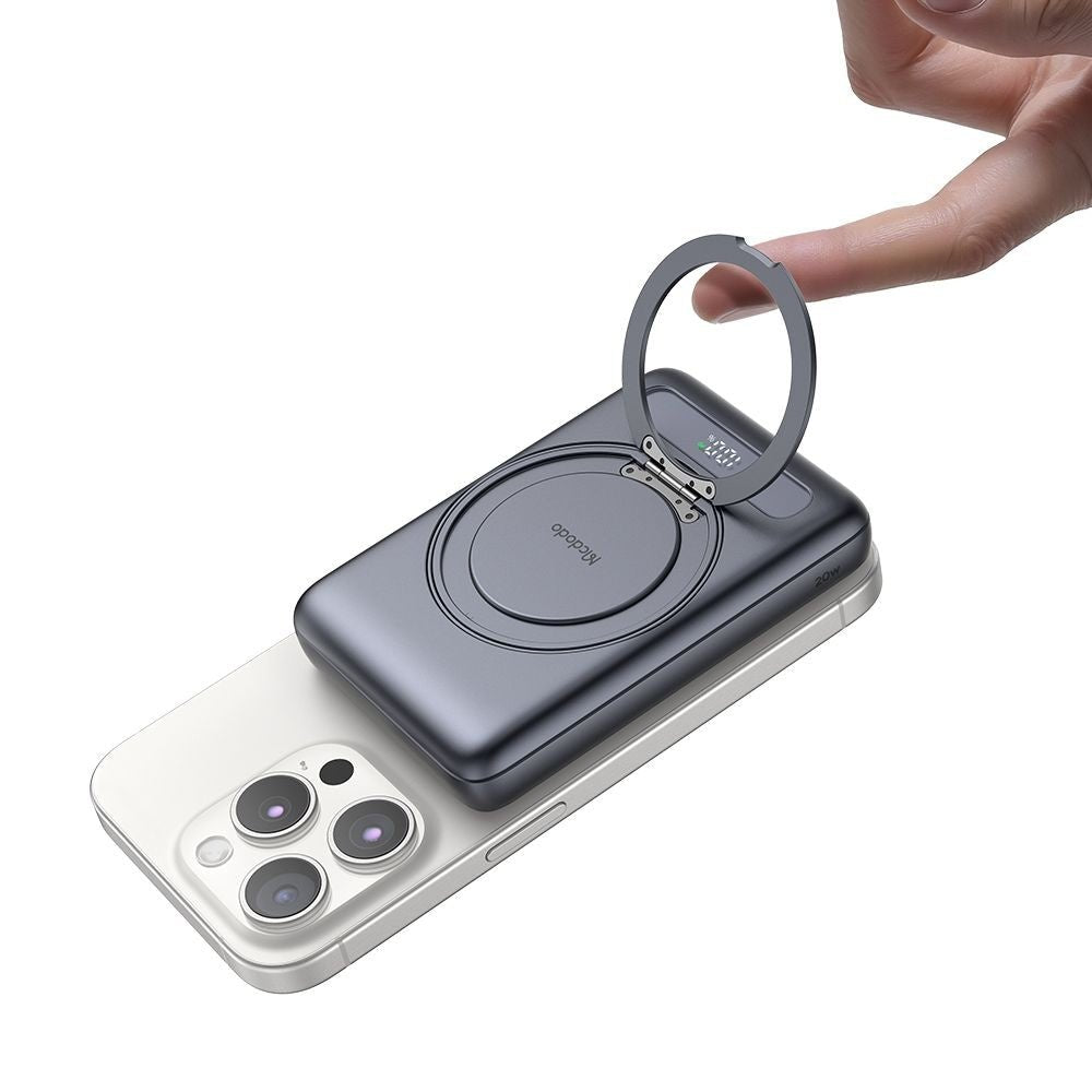 Mcdodo Ασύρματο MagSafe PowerBank 10000mAh 20W με Θύρα Type - C - Meta Series MC - 8371 - Dark Grey