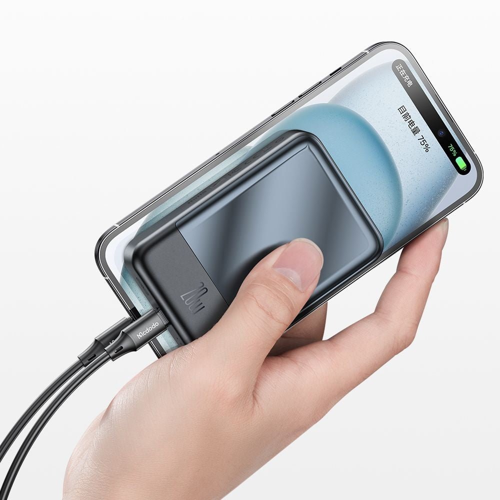 Mcdodo Ασύρματο MagSafe PowerBank 20000mAh με Θύρα Type-C 20W - Ambilight Series MC-5021 - Black