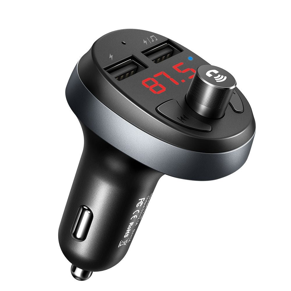 Mcdodo FM Transmitter για Αναπαραγωγή Μουσικής / Κλήσεις / Φόρτιση Κινητών στο Αυτοκίνητο - CC - 6880 - Black
