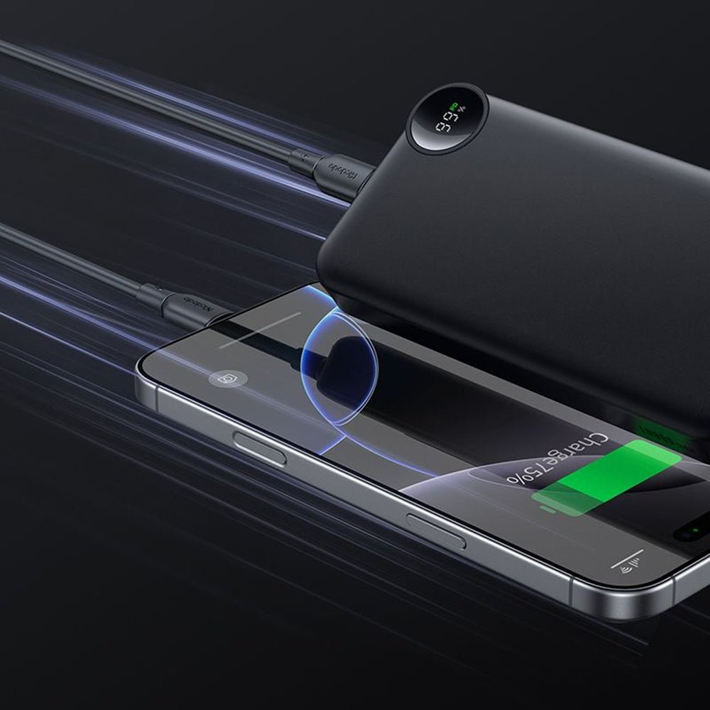 Mcdodo PowerBank 10000mAh 30W με 2 Θύρες Type - C και 1 Θύρα USB - MC - 3850 - Black