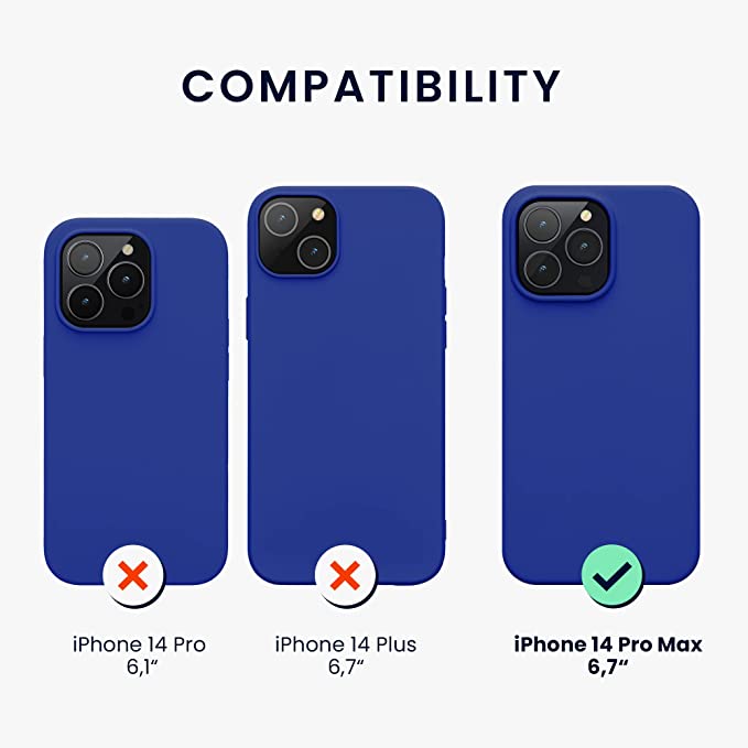 KW iPhone 14 Pro Max Θήκη Σιλικόνης Rubberized TPU - Baltic Blue - 59074.134