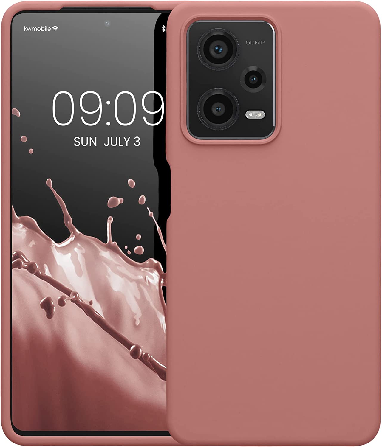 KW Xiaomi Redmi Note 12 Pro Θήκη Σιλικόνης Rubberized TPU - Winter Rose - 60690.193