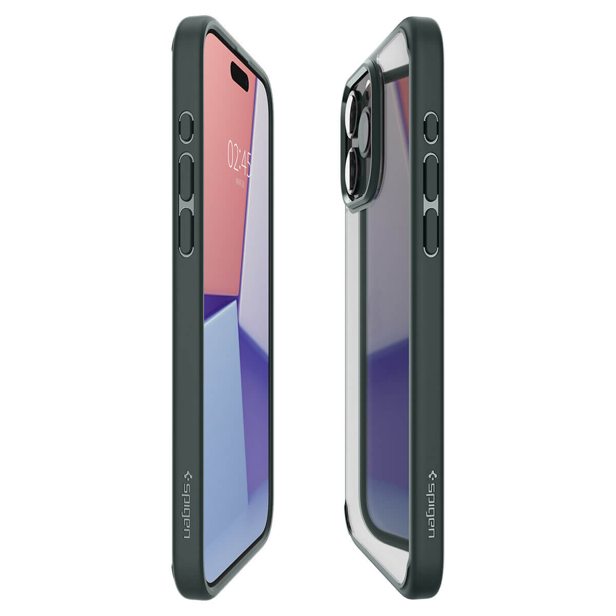 Spigen iPhone 15 Pro Max Ultra Hybrid Σκληρή Θήκη με Πλαίσιο Σιλικόνης - Abyss Green