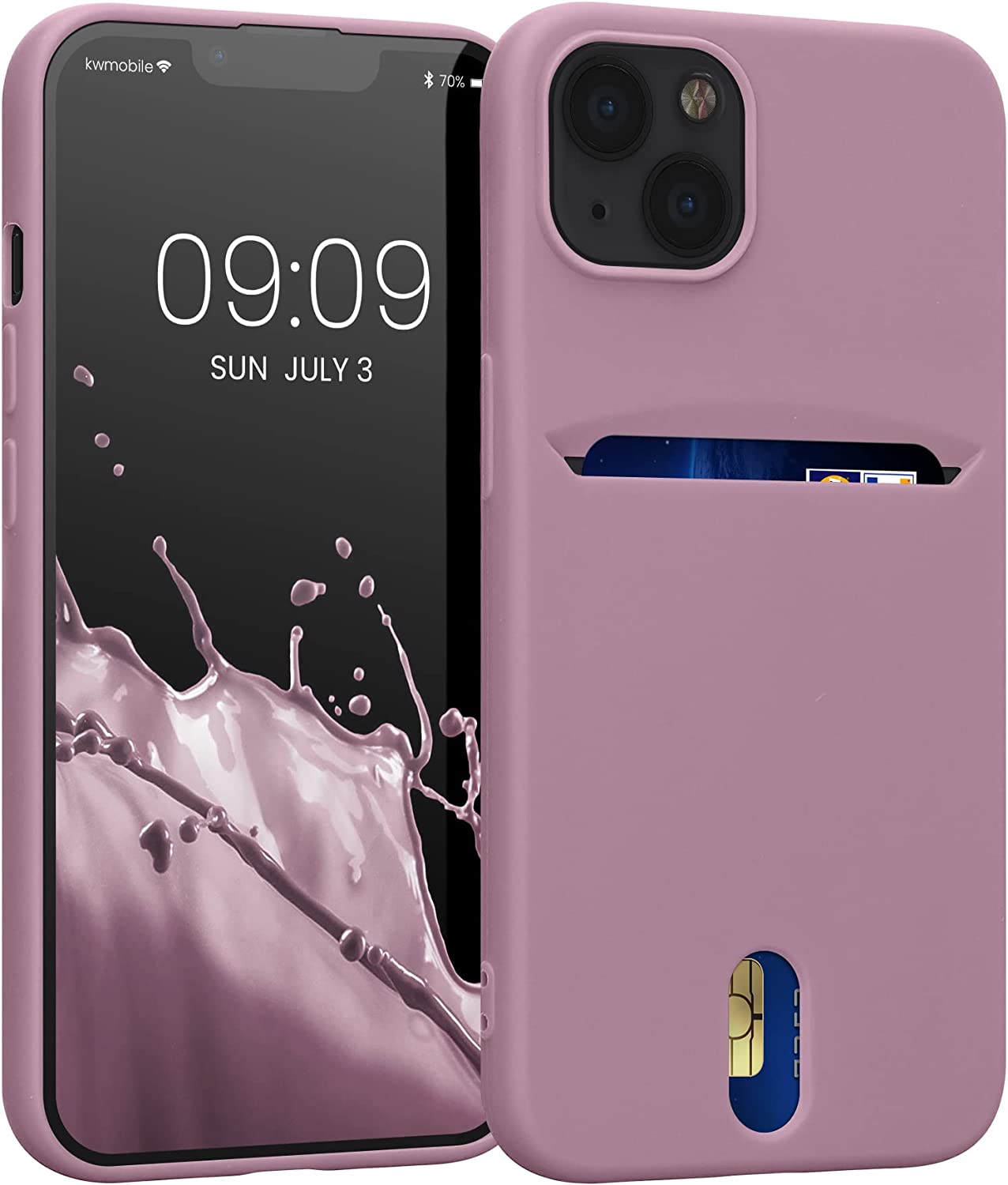 KW iPhone 13 Θήκη Σιλικόνης TPU - Dusty Pink - 57748.10