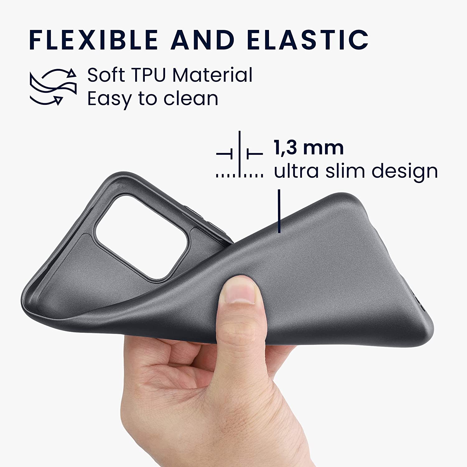 KW Xiaomi Redmi Note 10 / Note 10s / Poco M5s Θήκη Σιλικόνης TPU - Metallic Grey - 57280.232