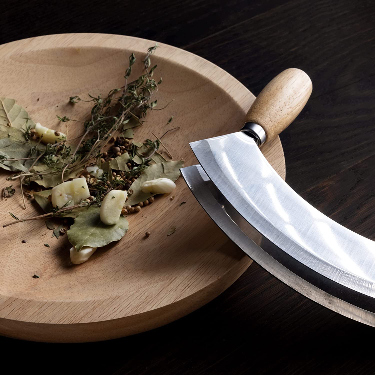 Navaris Ξύλινη Επιφάνεια Κοπής με Μαχαίρι - Light Brown - 52978.02