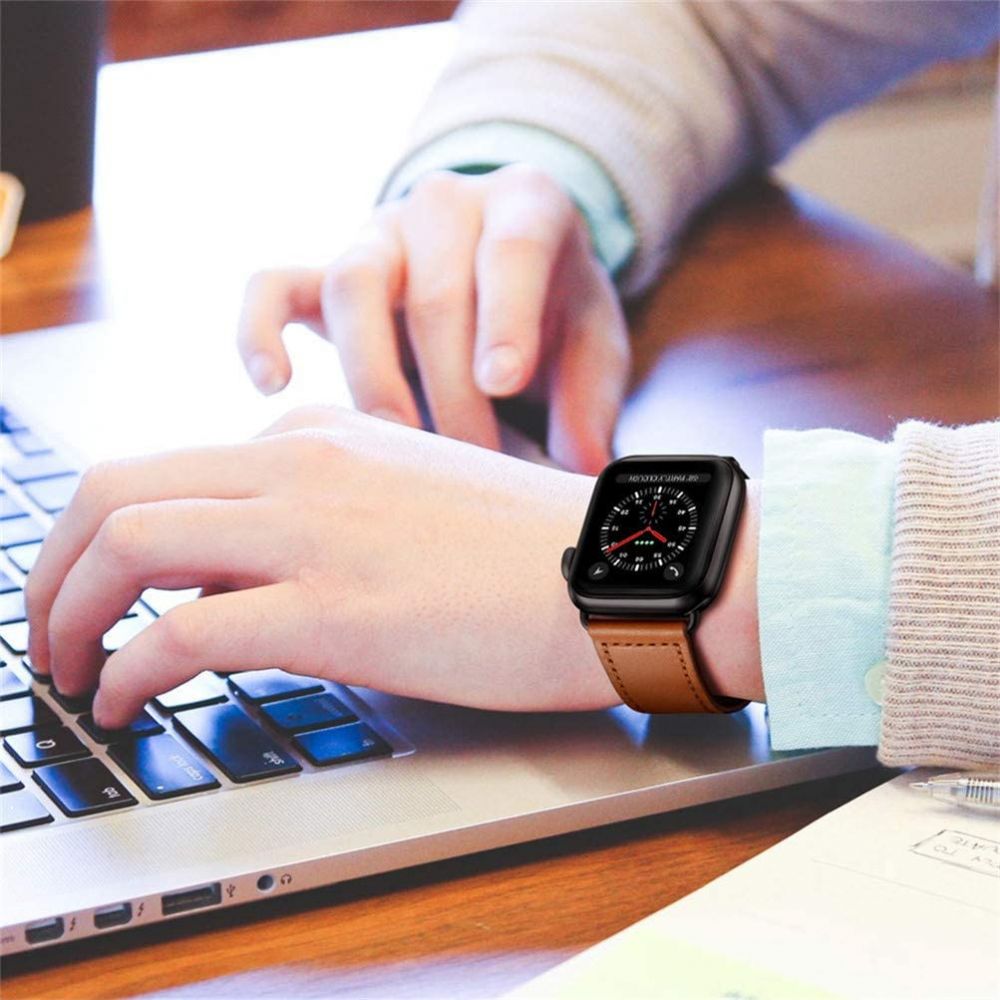 Tech - Protect Λουράκι Apple Watch 8/9/10/11 - SE (1/2/3) - Ultra (1/2/3) – 44/45/46/49mm LeatherFit Δερμάτινο - Brown