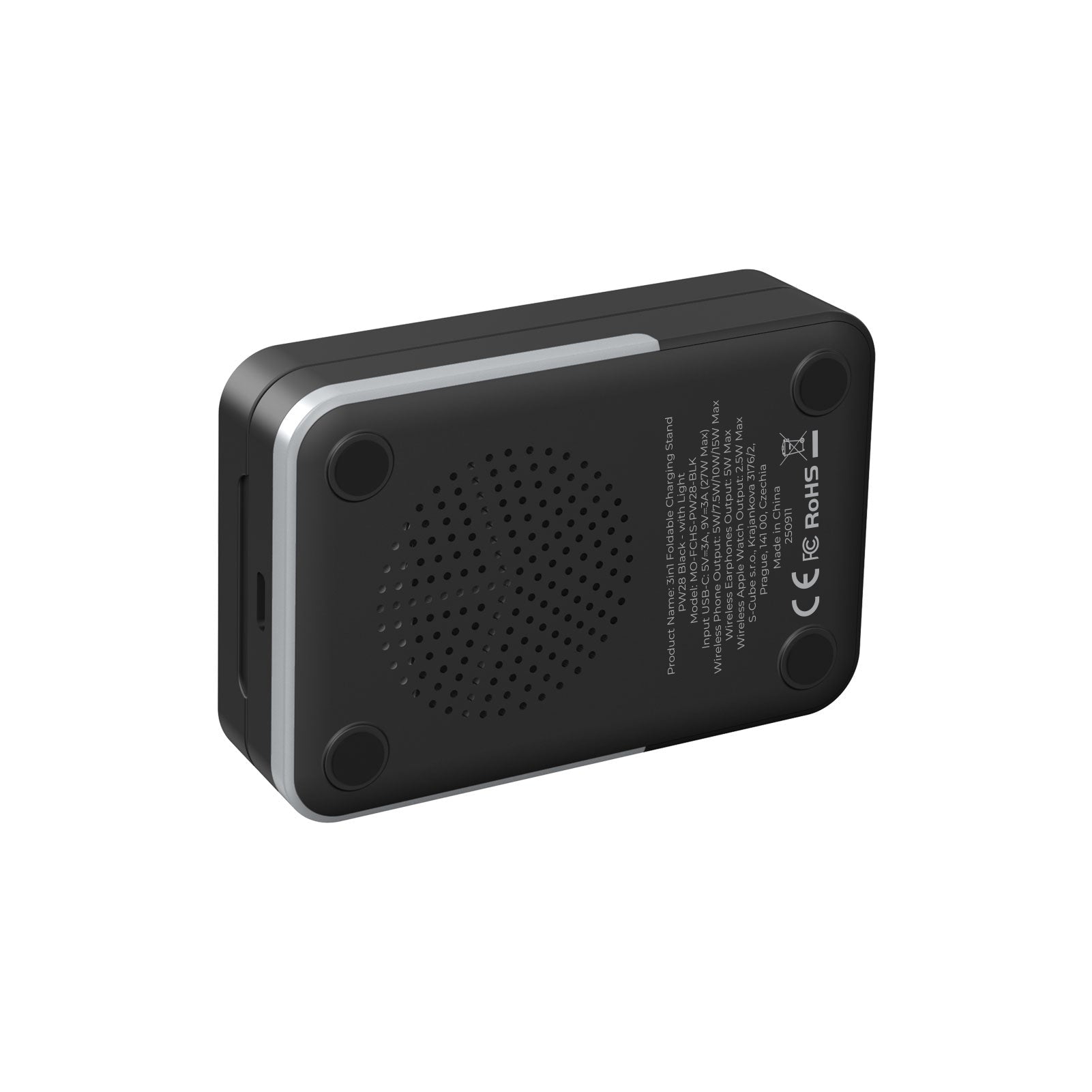 Mobile Origin - 3in1 Αναδιπλούμενος Ασύρματος MagSafe Φορτιστής - PW28 - Black