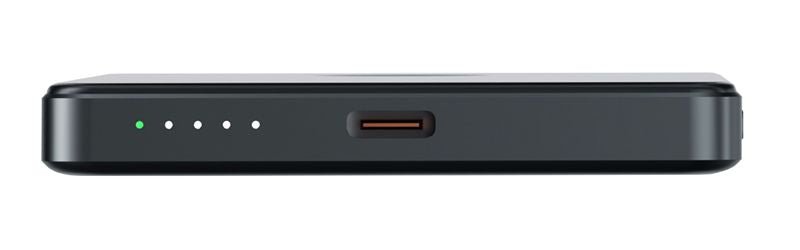 Mobile Origin - 3in1 Ασύρματο MagSafe Power Bank Κινητού / Apple Watch / AirPods 5.000mAh με Καλώδιο Type - C - PB4 Metal Slim - Space Grey