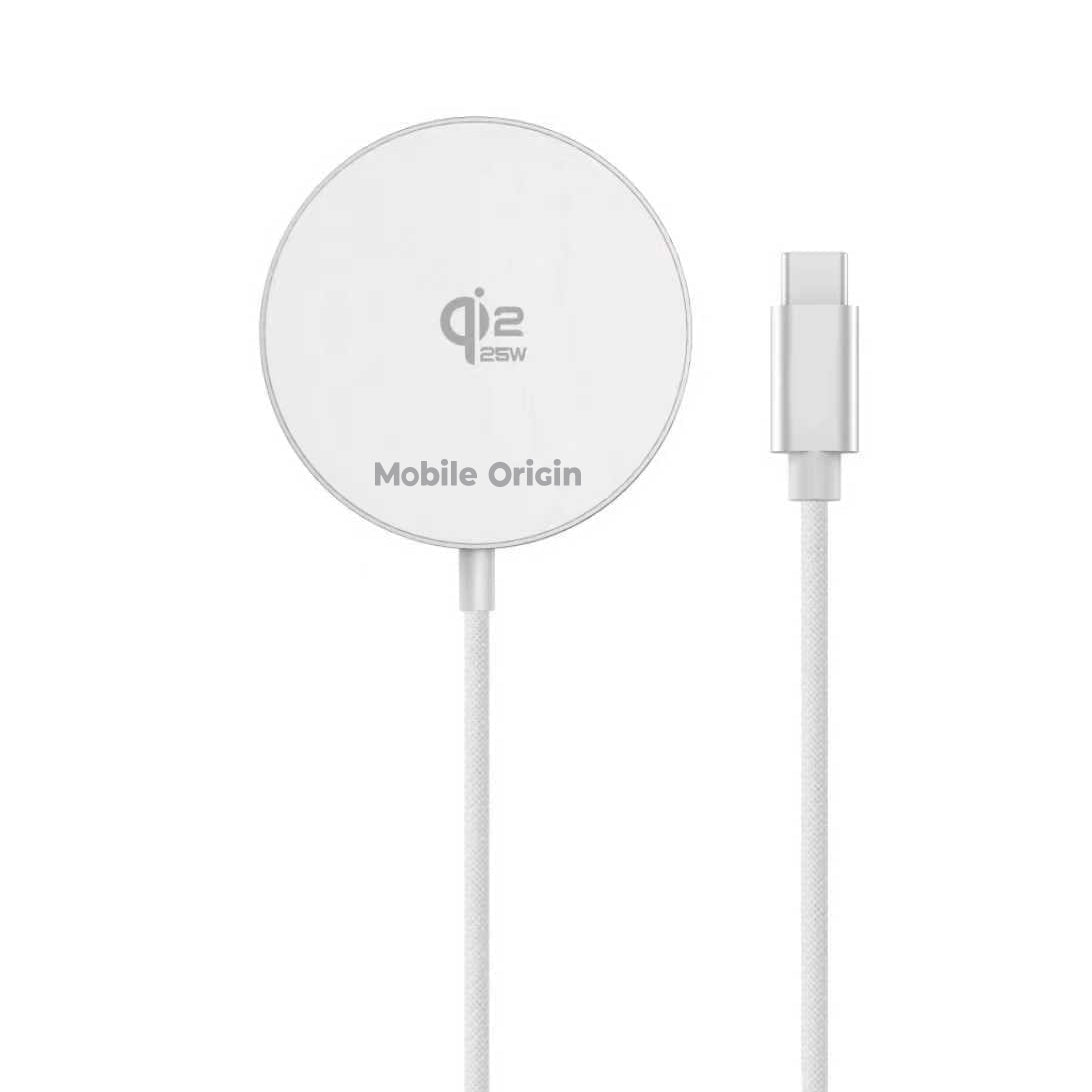 Mobile Origin Ασύρματος Φορτιστής MagSafe Qi2 25W - PW29 - White