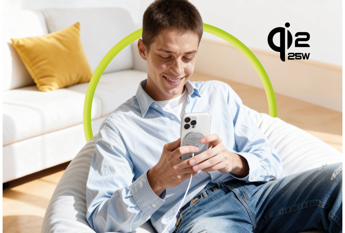 Mobile Origin Ασύρματος Φορτιστής MagSafe Qi2 25W - PW29 - White