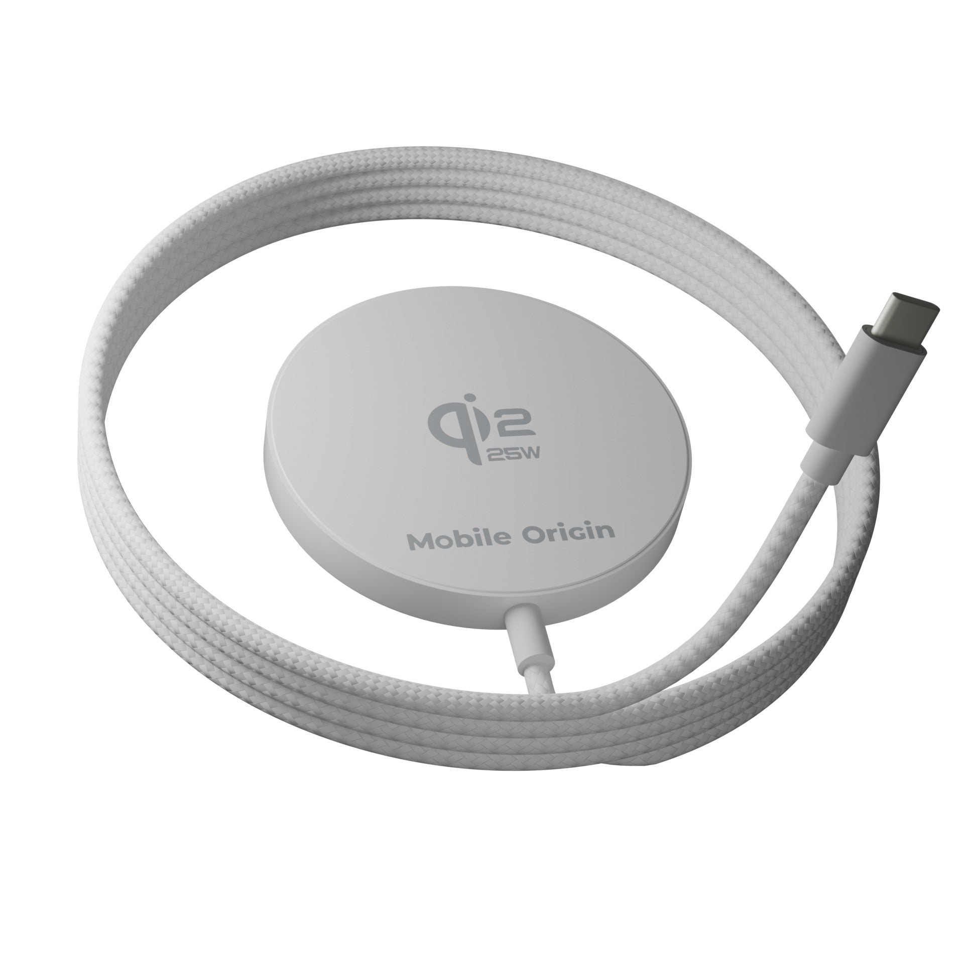 Mobile Origin Ασύρματος Φορτιστής MagSafe Qi2 25W - PW29 - White
