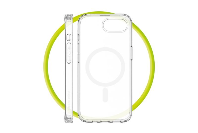 Mobile Origin iPhone 16e / iPhone 17e - Σκληρή Θήκη με Πλαίσιο Σιλικόνης - Hybrid MagSafe - Διάφανη / White