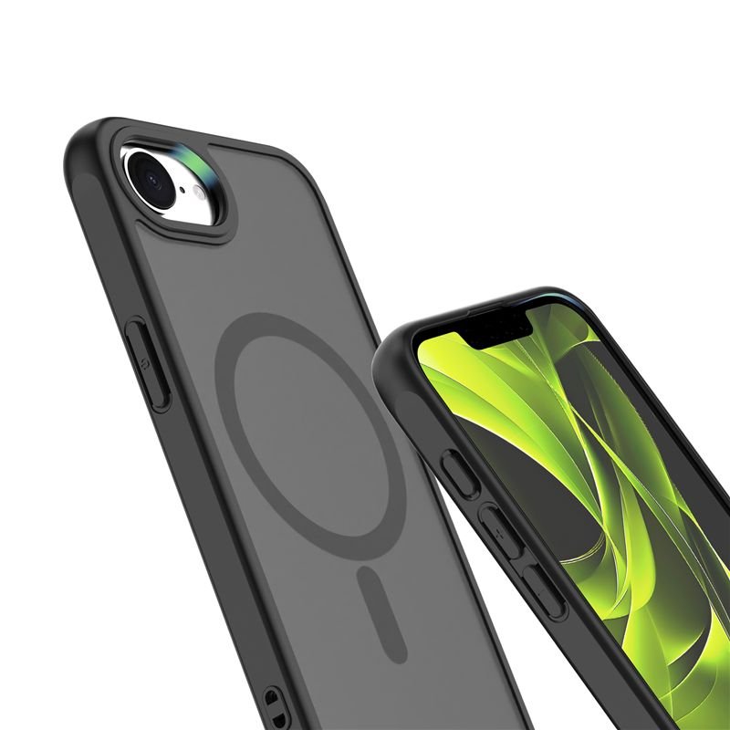 Mobile Origin iPhone 16e / iPhone 17e - Σκληρή Θήκη με Πλαίσιο Σιλικόνης - Hybrid MagSafe - Matte Black