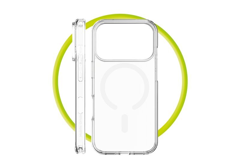 Mobile Origin iPhone 17 Pro Max - Σκληρή Θήκη με Πλαίσιο Σιλικόνης - Hybrid MagSafe - Διάφανη / White