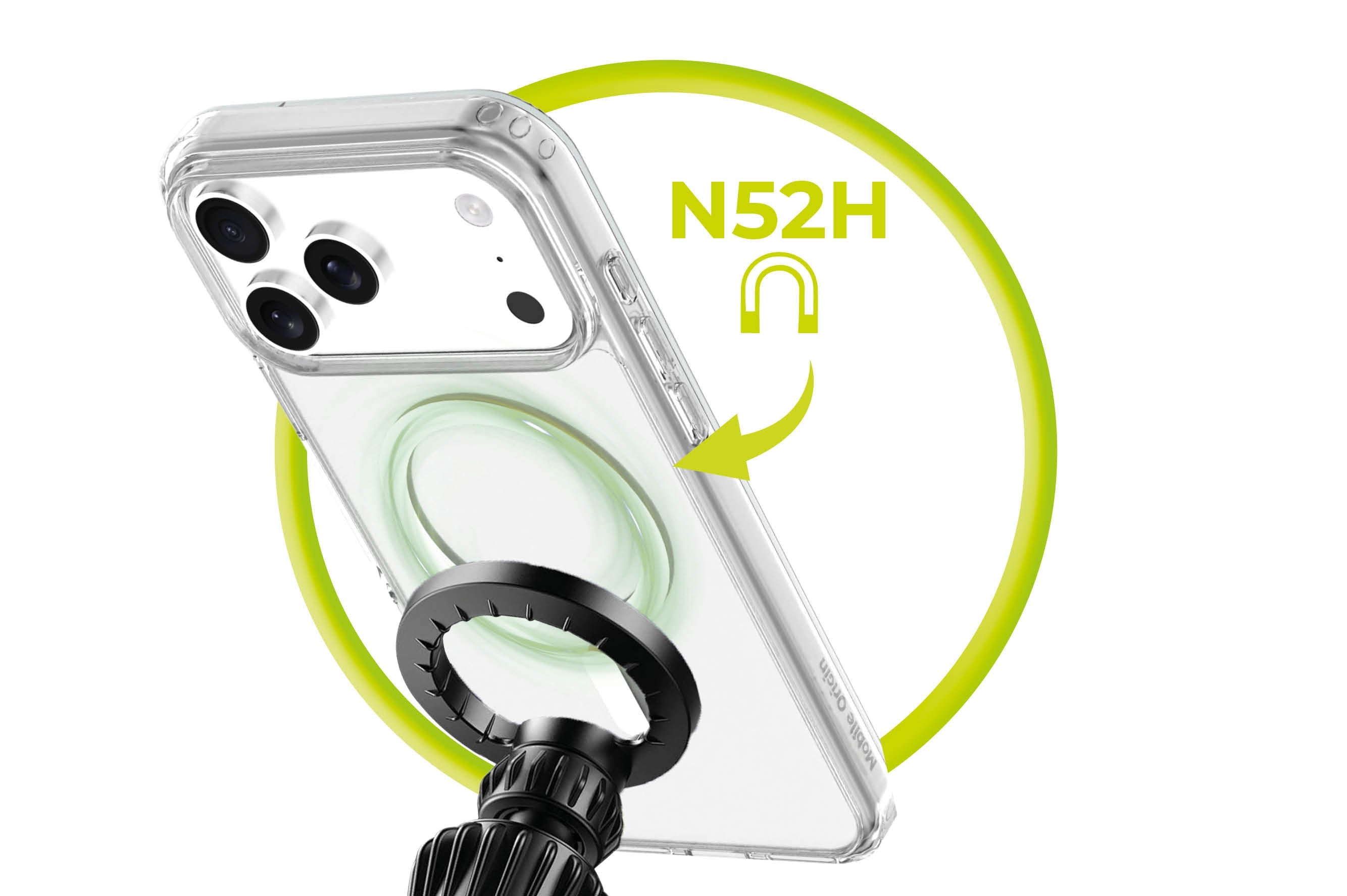 Mobile Origin iPhone 17 Pro Max - Σκληρή Θήκη με Πλαίσιο Σιλικόνης - Hybrid MagSafe - Διάφανη / White