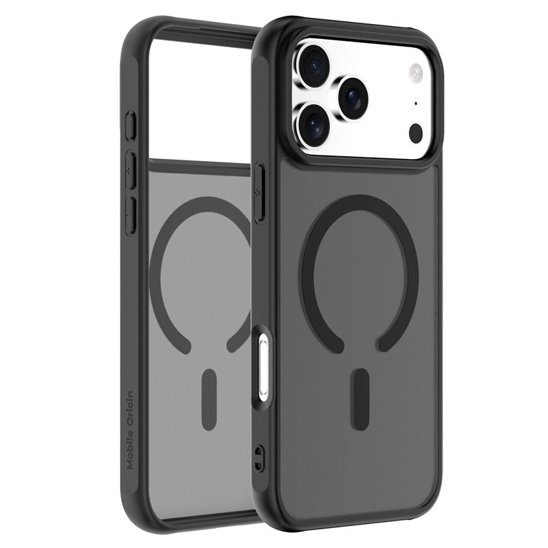 Mobile Origin iPhone 17 Pro Max - Σκληρή Θήκη με Πλαίσιο Σιλικόνης - Hybrid MagSafe - Matte Black