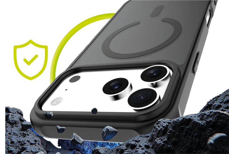 Mobile Origin iPhone 17 Pro Max - Σκληρή Θήκη με Πλαίσιο Σιλικόνης - Hybrid MagSafe - Matte Black