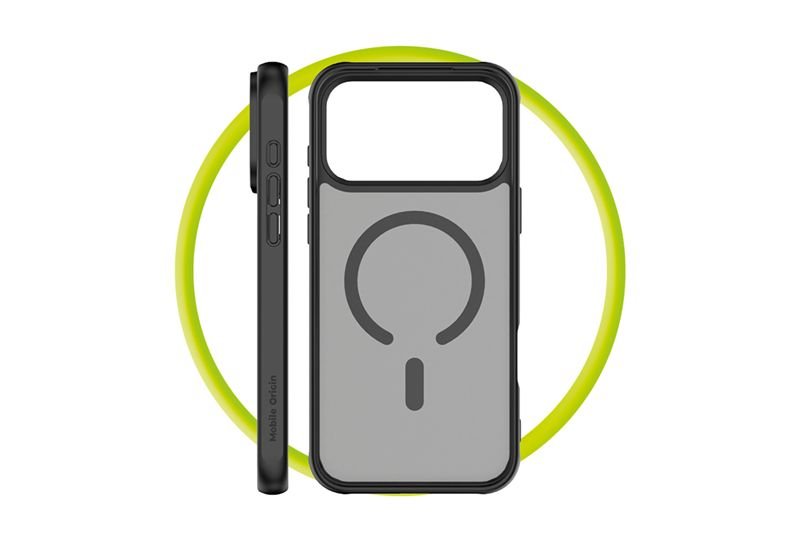 Mobile Origin iPhone 17 Pro Max - Σκληρή Θήκη με Πλαίσιο Σιλικόνης - Hybrid MagSafe - Matte Black