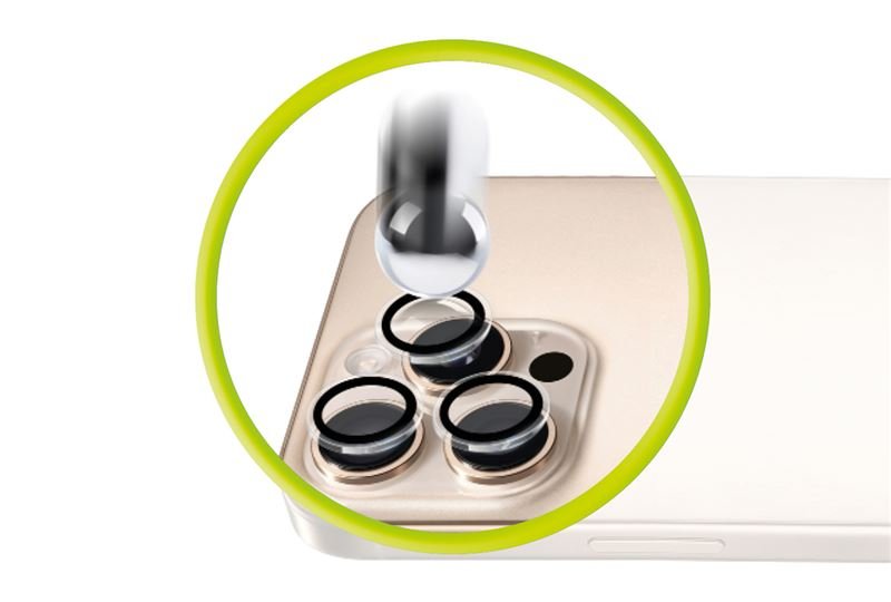 Mobile Origin iPhone 17 - Προστασία Κάμερας - Αντιχαρακτικό Γυαλί - Easy Lens Guards - Clear