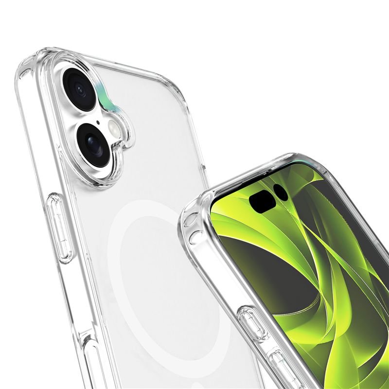 Mobile Origin iPhone 17 - Σκληρή Θήκη με Πλαίσιο Σιλικόνης - Hybrid MagSafe - Διάφανη / White
