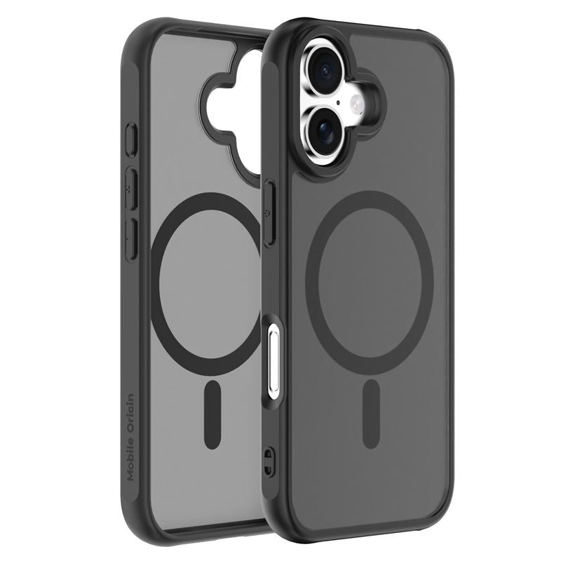 Mobile Origin iPhone 17 - Σκληρή Θήκη με Πλαίσιο Σιλικόνης - Hybrid MagSafe - Matte Black