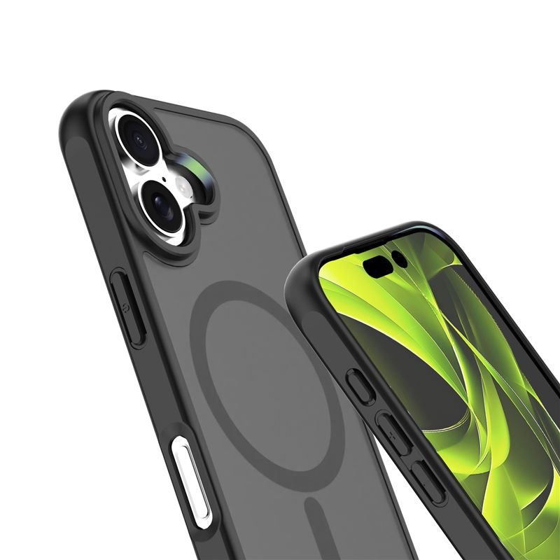 Mobile Origin iPhone 17 - Σκληρή Θήκη με Πλαίσιο Σιλικόνης - Hybrid MagSafe - Matte Black