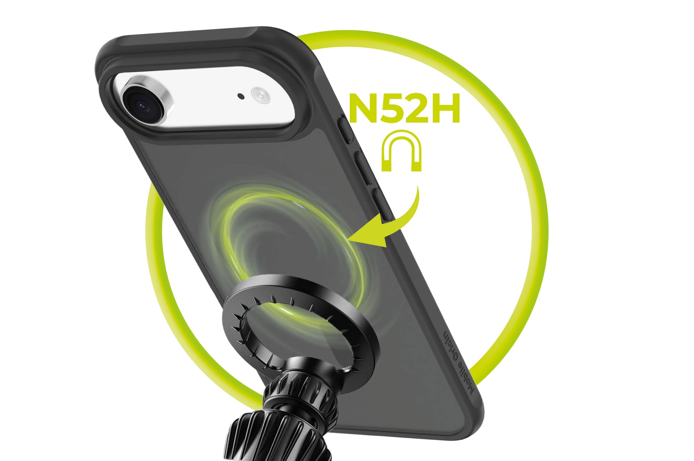 Mobile Origin iPhone Air - Σκληρή Θήκη με Πλαίσιο Σιλικόνης - Hybrid MagSafe - Matte Black