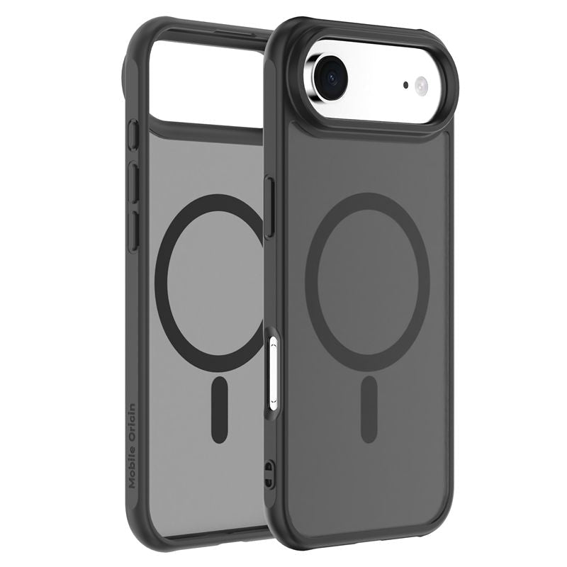 Mobile Origin iPhone Air - Σκληρή Θήκη με Πλαίσιο Σιλικόνης - Hybrid MagSafe - Matte Black