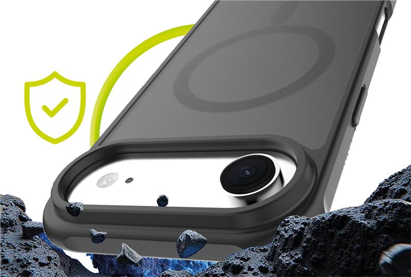 Mobile Origin iPhone Air - Σκληρή Θήκη με Πλαίσιο Σιλικόνης - Hybrid MagSafe - Matte Black