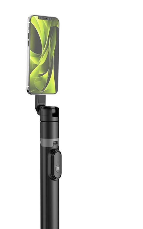 Mobile Origin - Ασύρματο MagSafe Selfie Stick με Τρίποδο και Bluetooth Τηλεχειριστήριο - S2 - Black