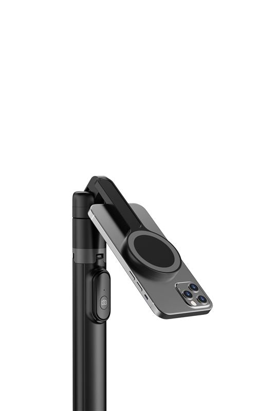 Mobile Origin - Ασύρματο MagSafe Selfie Stick με Τρίποδο και Bluetooth Τηλεχειριστήριο - S2 - Black