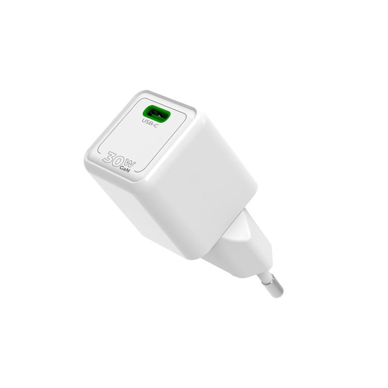 Mobile Origin Οικιακός Φορτιστής Γρήγορης Φόρτισης GaN 30W με 1 Θύρα Type - C - PW23 - White