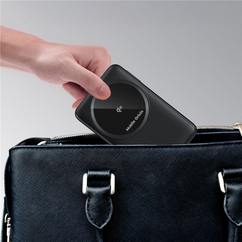 Mobile Origin PW8 - 3in1 Αναδιπλούμενος Ασύρματος MagSafe Qi2 Φορτιστής 15W - Black