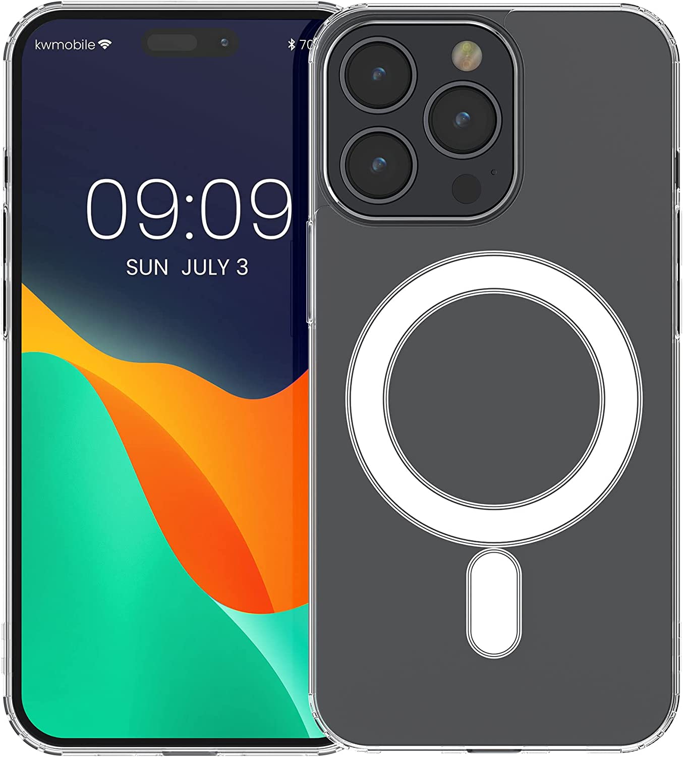 KW iPhone 14 Pro Max Σκληρή Θήκη με MagSafe - Corner Protection - Διάφανη - 60418.03