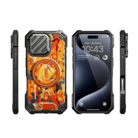 Supcase iPhone 16 Pro Max - Unicorn Beetle XT MagSafe - Σκληρή Θήκη με Προστασία Κάμερας / Stand - Bright Print