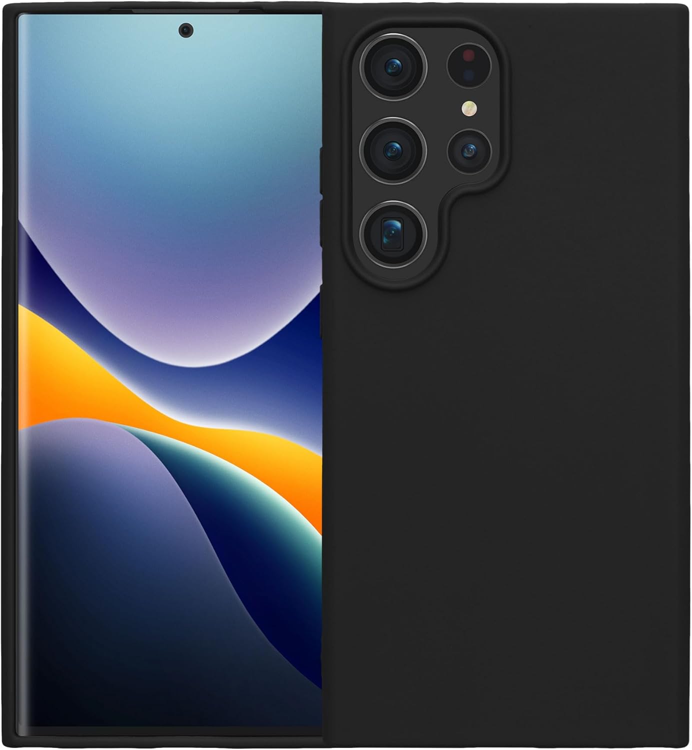 KW Samsung Galaxy S24 Ultra Λεπτή Θήκη Σιλικόνης TPU - Black