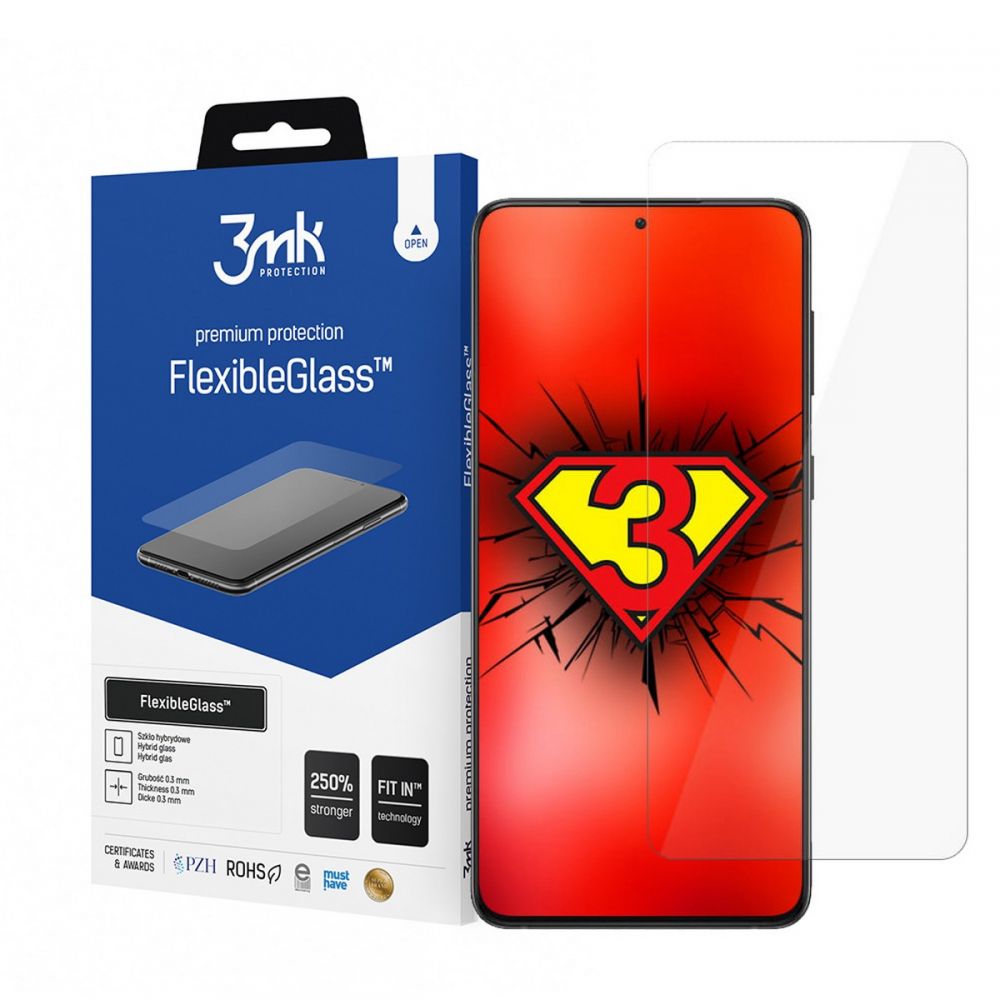 3MK Samsung Galaxy S21 Plus 0.30mm 7H Anti Fingerprint Flexible Tempered Glass Ευλύγιστο Αντιχαρακτικό Γυαλί Οθόνης - Clear