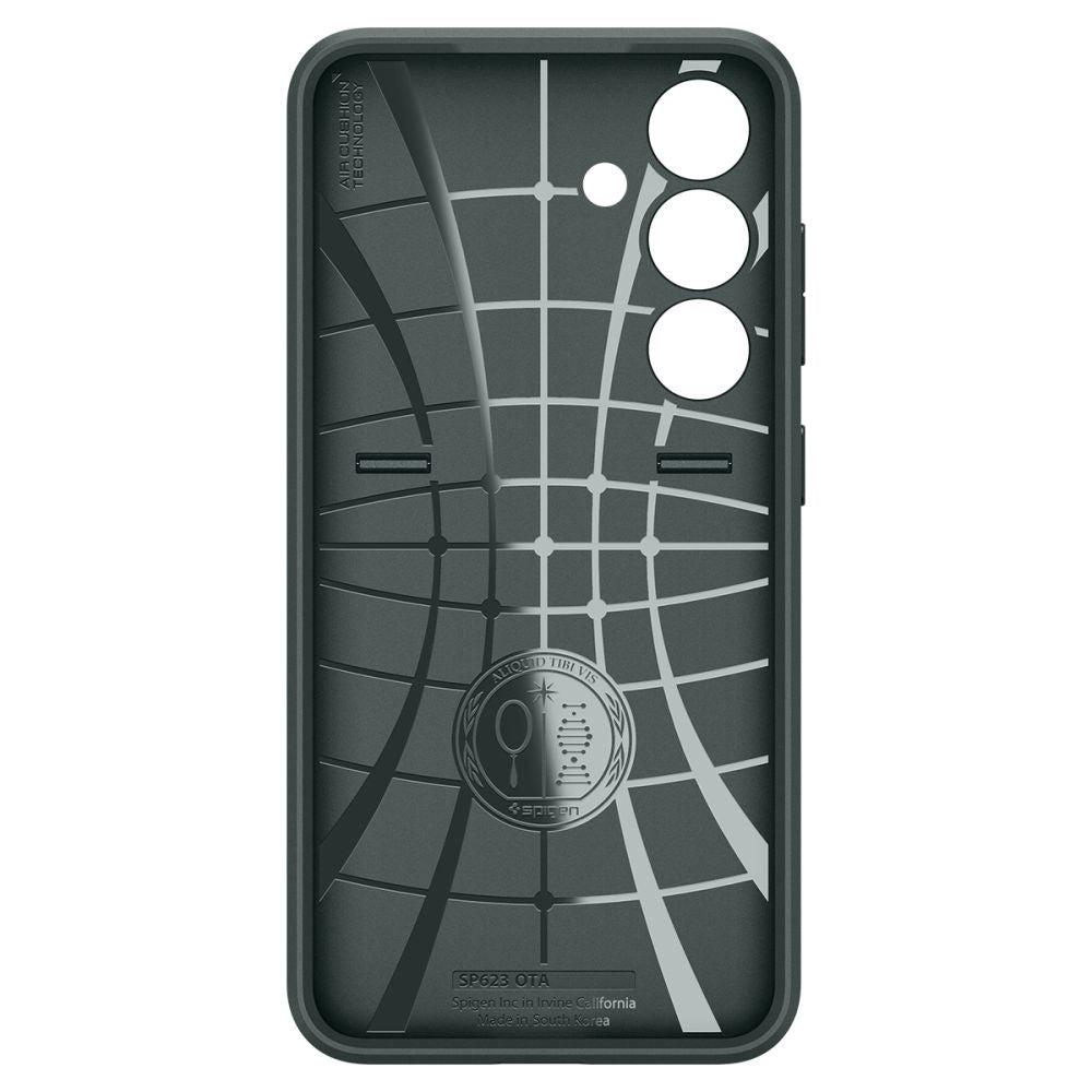 Spigen Samsung Galaxy S24 Optik Armor Θήκη Σιλικόνης με Κάλυμμα για την Κάμερα - Abyss Green