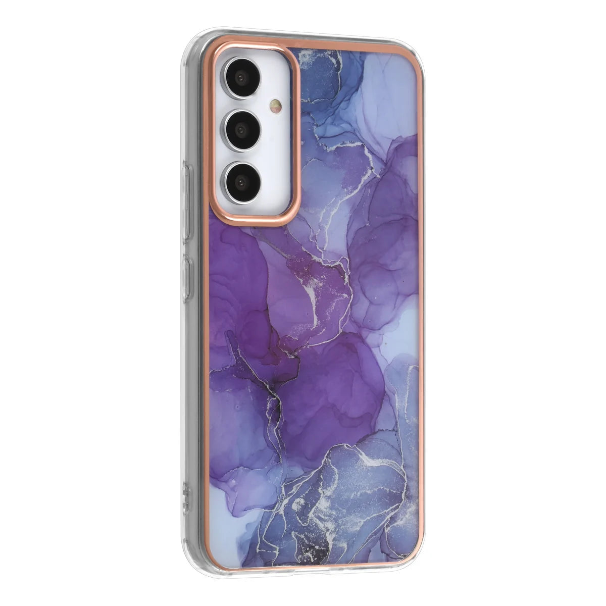 Tuniq Samsung Galaxy A54 5G - Σκληρή Θήκη με Πλαίσιο Σιλικόνης - Σχέδιο Μάρμαρο - Μοβ