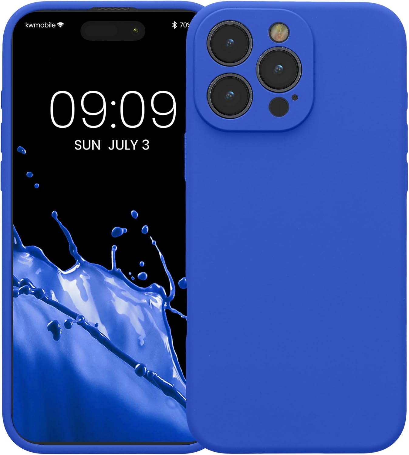 KW iPhone 16 Pro Max Θήκη Σιλικόνης Rubberized TPU - Baltic Blue