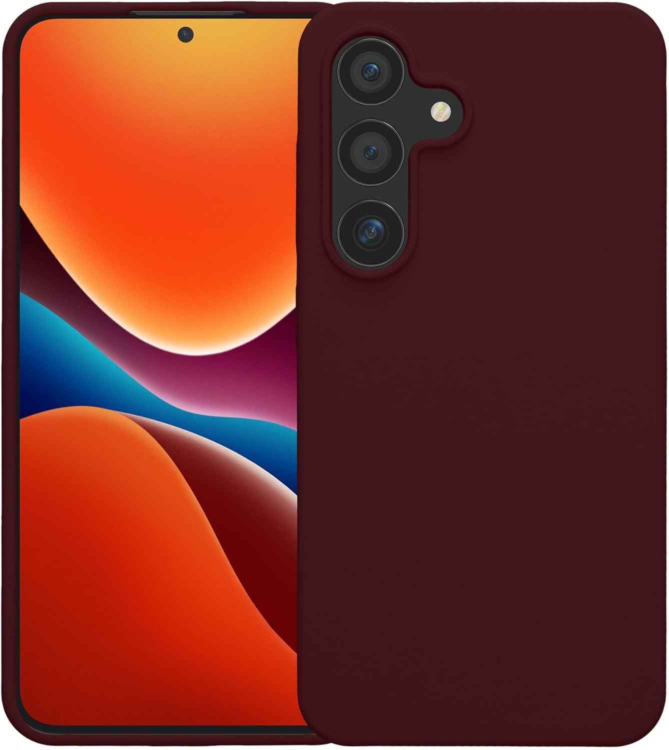 KW Samsung Galaxy S24 Θήκη Σιλικόνης Rubberized TPU - Bordeaux Purple