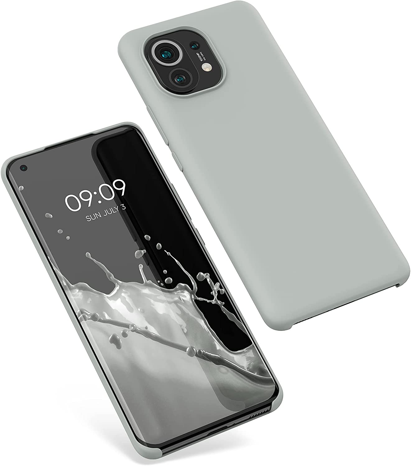 KW Xiaomi Mi 11 Θήκη Σιλικόνης Rubber TPU - Light Grey Matte - 54379.70