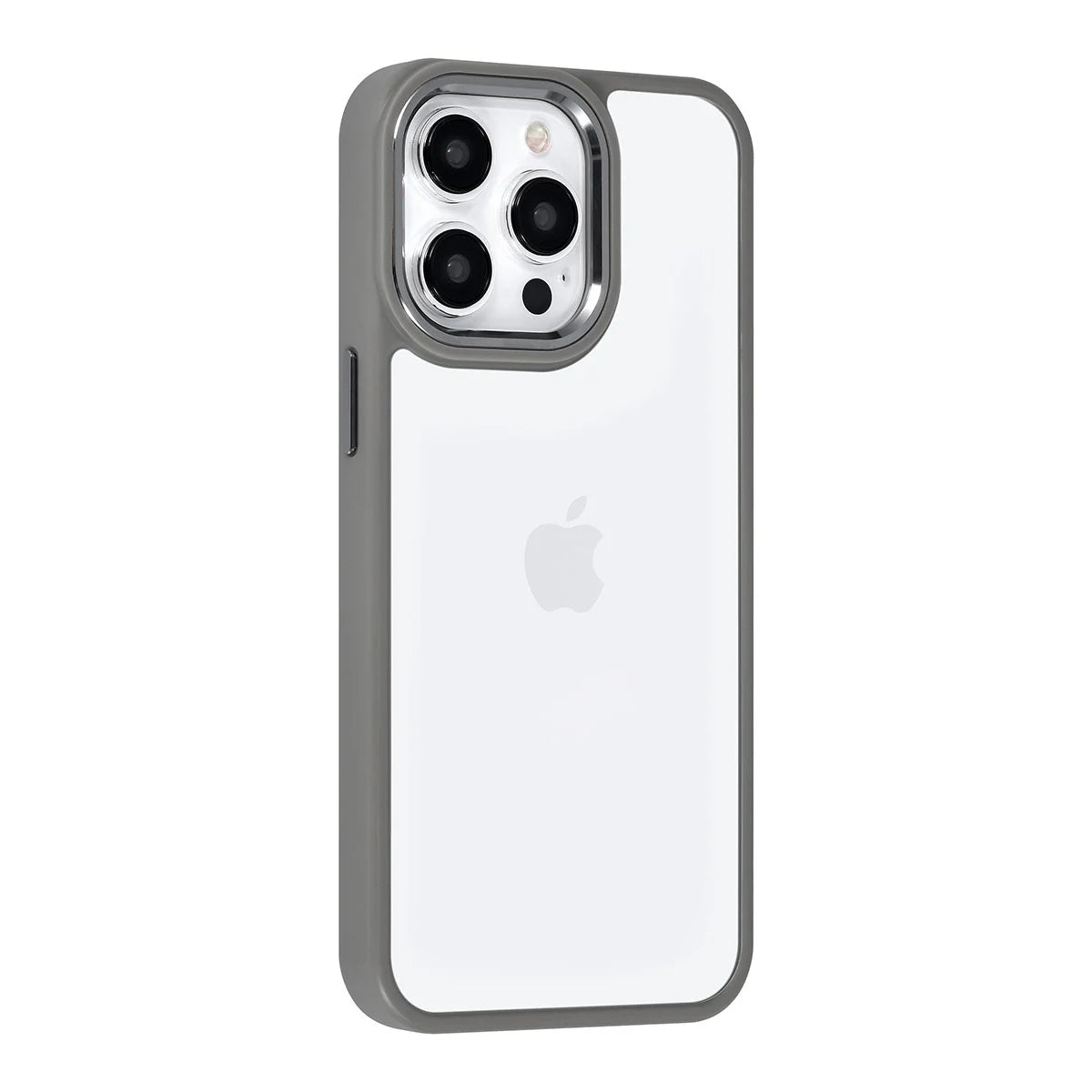 Tuniq iPhone 15 Pro Max - Σκληρή Θήκη με Πλαίσιο Σιλικόνης - Γκρι / Διάφανο